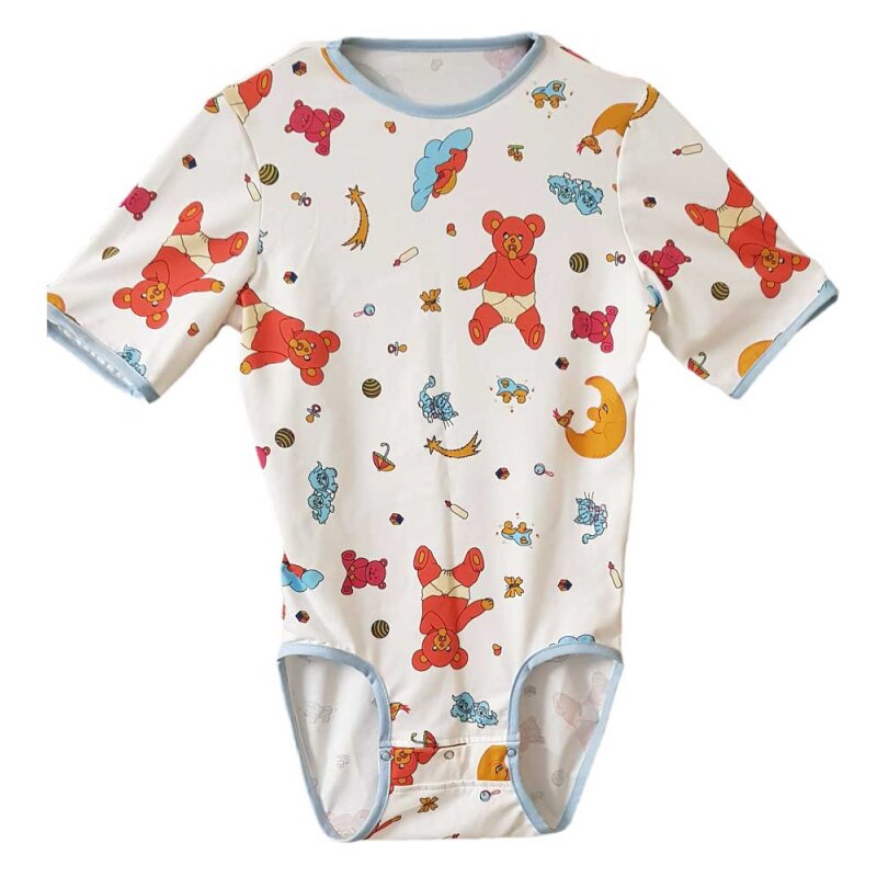 Short sleeve “Bärchenzauber” wrap bodysuit - Only from us! XL