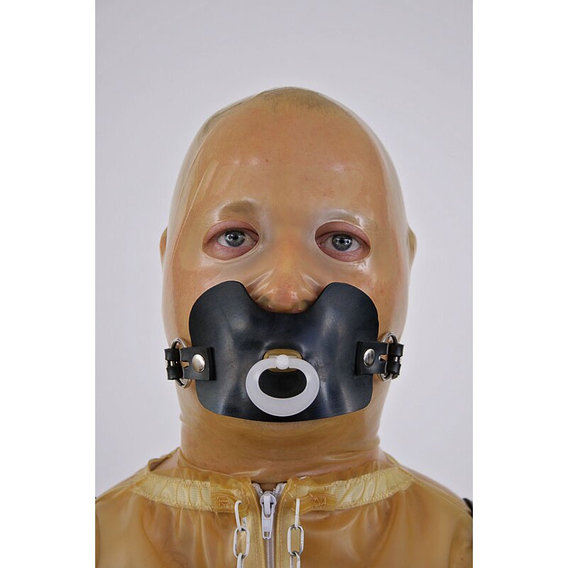 Rubber Gag Harness with Pacifier