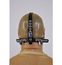 Schnuller Knebel Kopfgeschirr Option abschlie&szlig;bar