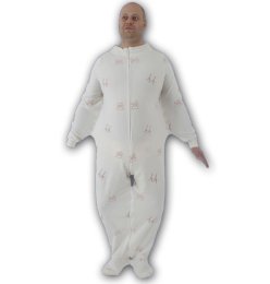 Rayman Strampelanzug der zum Fesselanzug wird PINK L