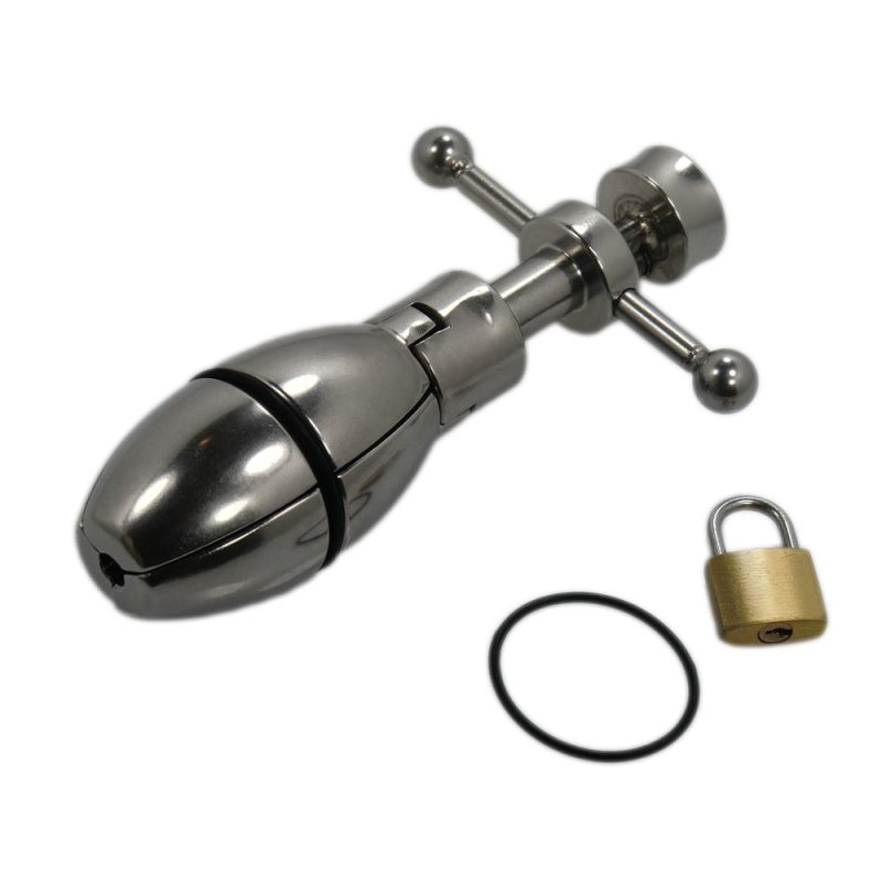 Deluxe Asslock Edelstahl Ass lock Buttplug &Oslash;4cm bis 6cm
