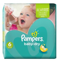 Pampers, Baby Dry Gr.6 Extra Large