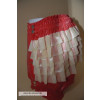 Button-up nappy pants Belinda with frills latex 0,3 mm PINK S