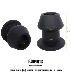 Gobbler - Silicone Tunnel Plug - S - Black S
