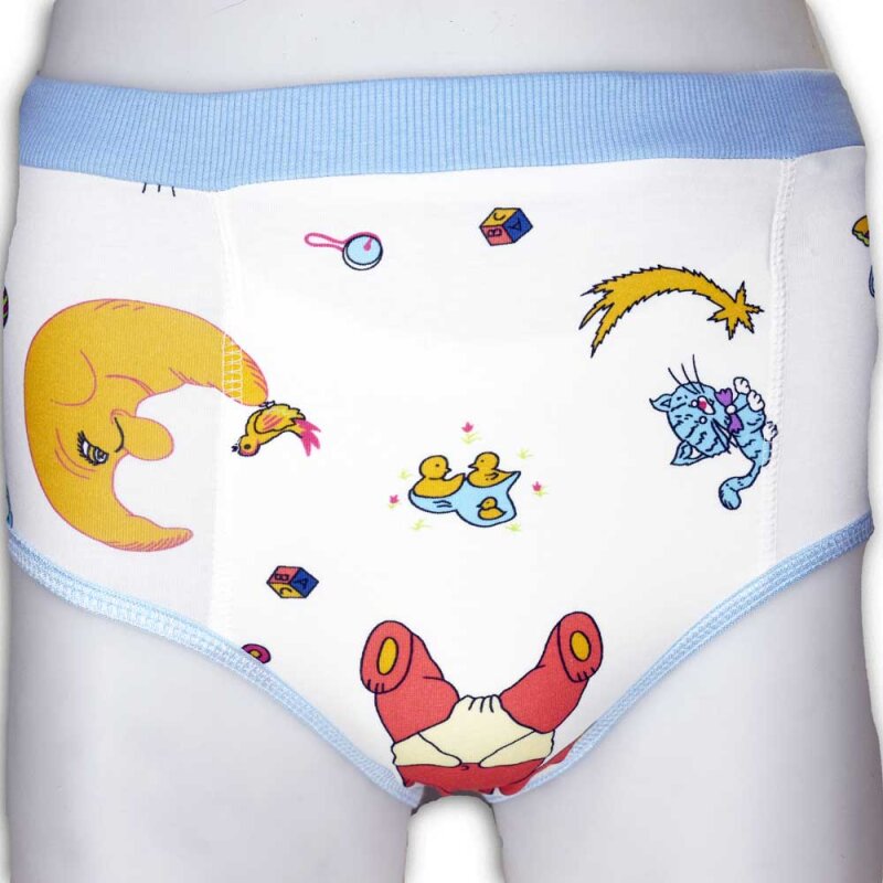 „Bärchenzauber“ – Zauberhafte Mädchen-Unterhose mit Einlegefach