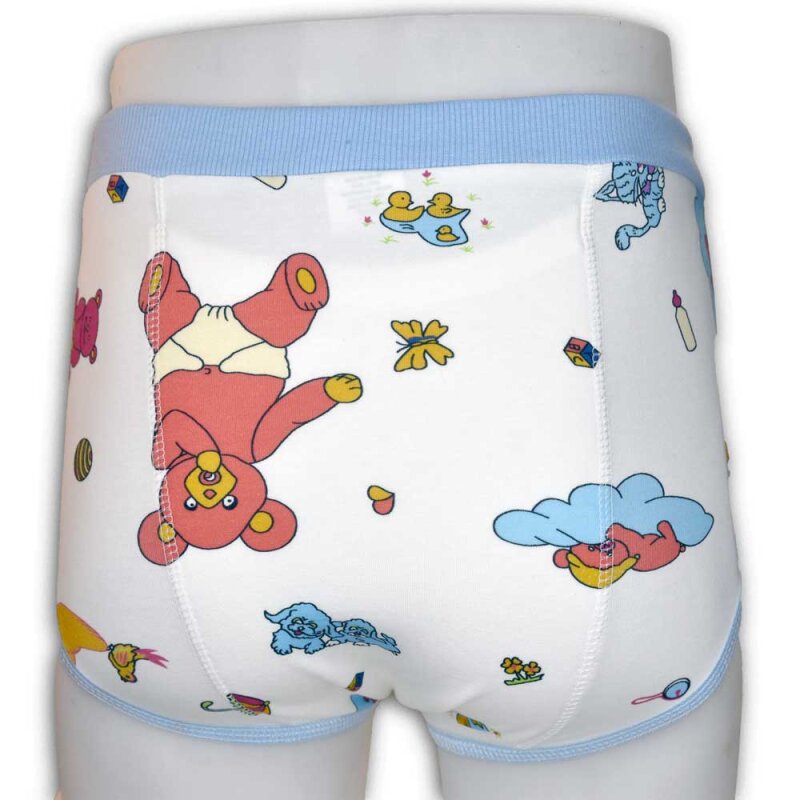 „Bärchenzauber“ – Zauberhafte Mädchen-Unterhose mit Einlegefach