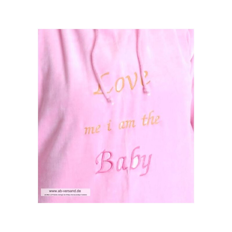 Romper with embroidery and hood