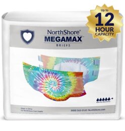 NorthShore MEGAMAX Tie-Dye 4 er Pack-Medium