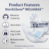 NorthShore MEGAMAX Tie-Dye 4 er Pack Large