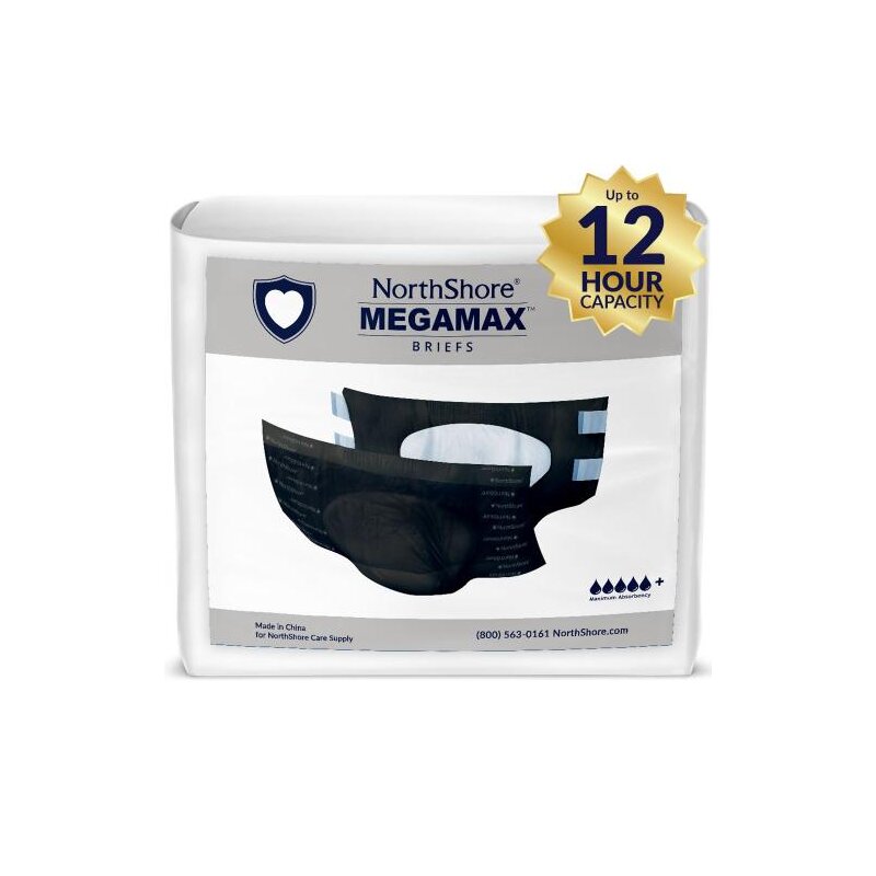 NorthShore MEGAMAX Diaper, Black