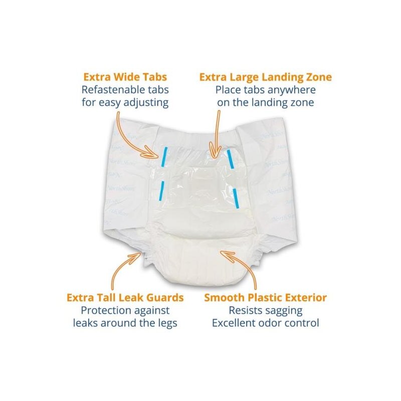 NorthShore MEGAMAX weiß 4 er Pack-Large