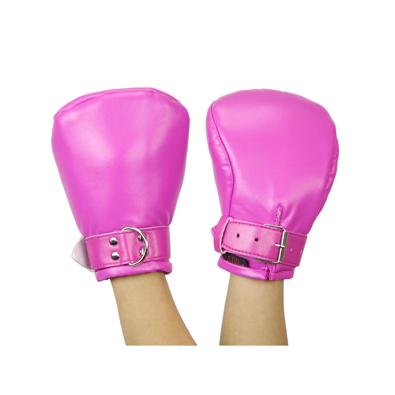 Bondage Fäustlinge Fist Mitts - Fessel Handschuhe Pink