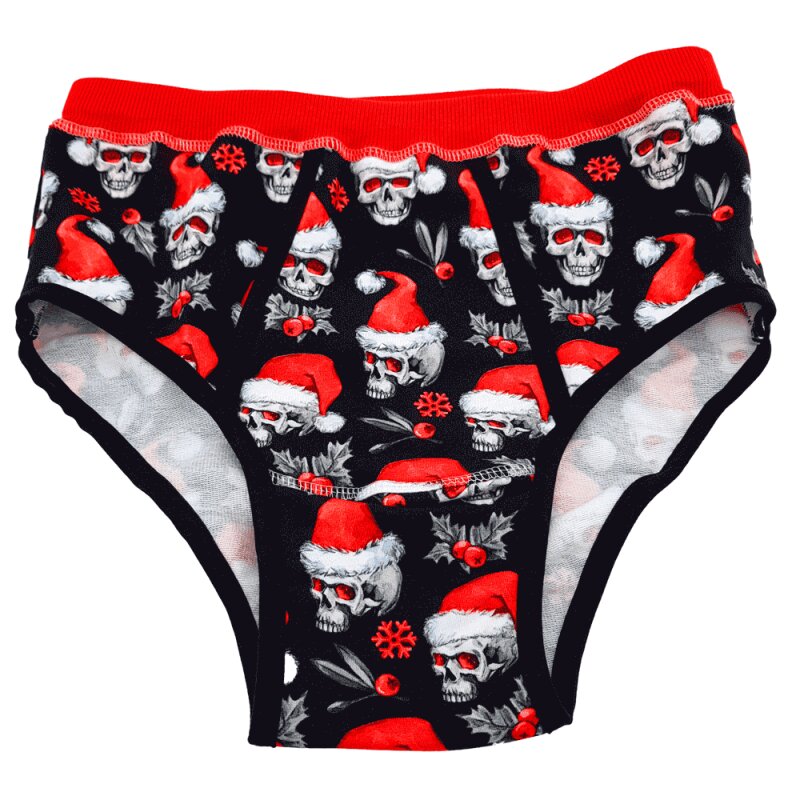 TB-Unterhose „Santa Skull“ – Jersey mit Eingriff