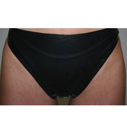 Laila, Latex Hose, Latex Tanga, 0,5 mm natur-L