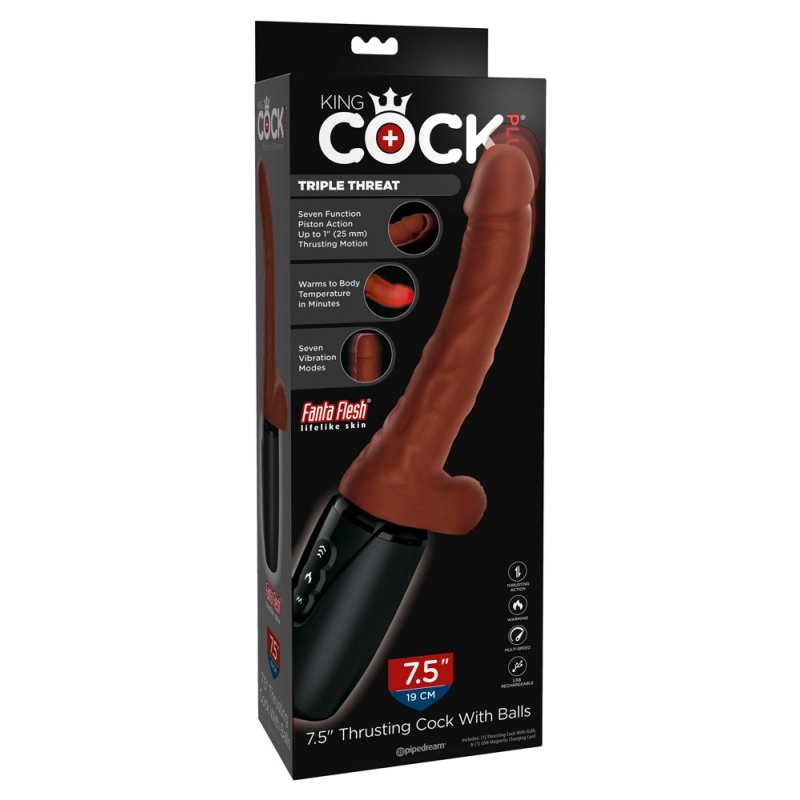 7,5“ Thrusting Cock with Balls
