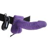 7“ Vibrating Hollow Strap-on