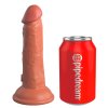 6“ Dual Density Silicone Cock