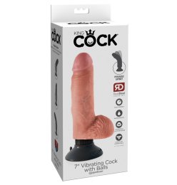 7“ Vibrating Cock with Balls