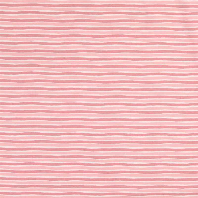 Jersey Druck rosa weiss streifen