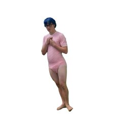 Wrap Bodysuit “Sugar Stripes” – Pink,...