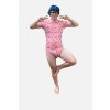Wrap Bodysuit “Regenbogenküsschen” – Pink, Playful & Comfy