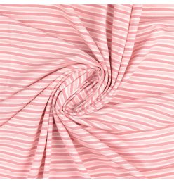 Wickelbody kurz Arm rosa/weiß gestreift