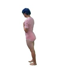 Wrap bodysuit short sleeve pink stripes