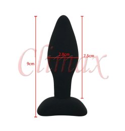 Unisex schwarz silizium anal butt plug anal Trainer anal...