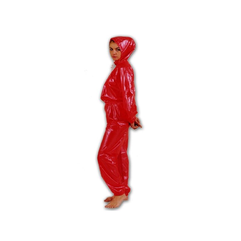 Komfort und Stil mit unserem vielseitigen Overall - Ronald komplett Weichfolie-Schwarz-transparent-S