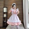 French maid dress with collar and garters
