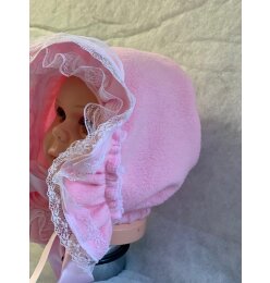 Nicoletta Sissy Mütze mit Rüschen Spietzte. Aus...
