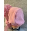 Nicoletta Sissy Mütze mit Rüschen Spitzte. Aus Fleece in Grundfarbe