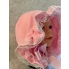 Nicoletta Sissy Mütze mit Rüschen Spitzte. Aus Fleece in Grundfarbe