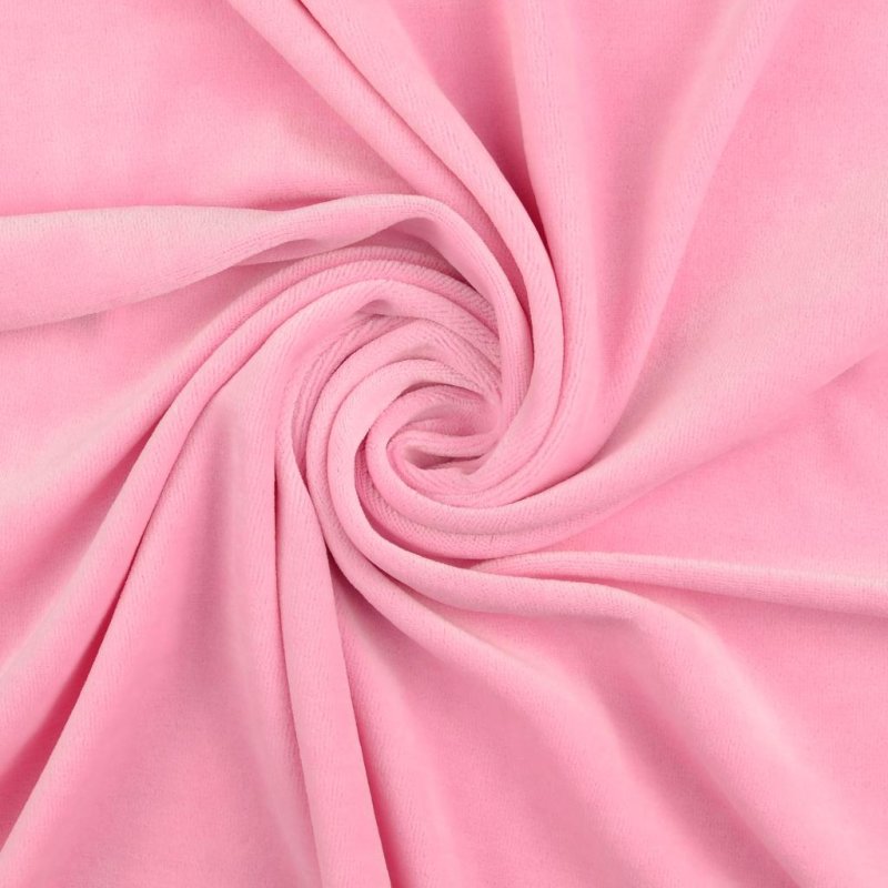 Baumwoll Nickistoff rosa Babyrosa
