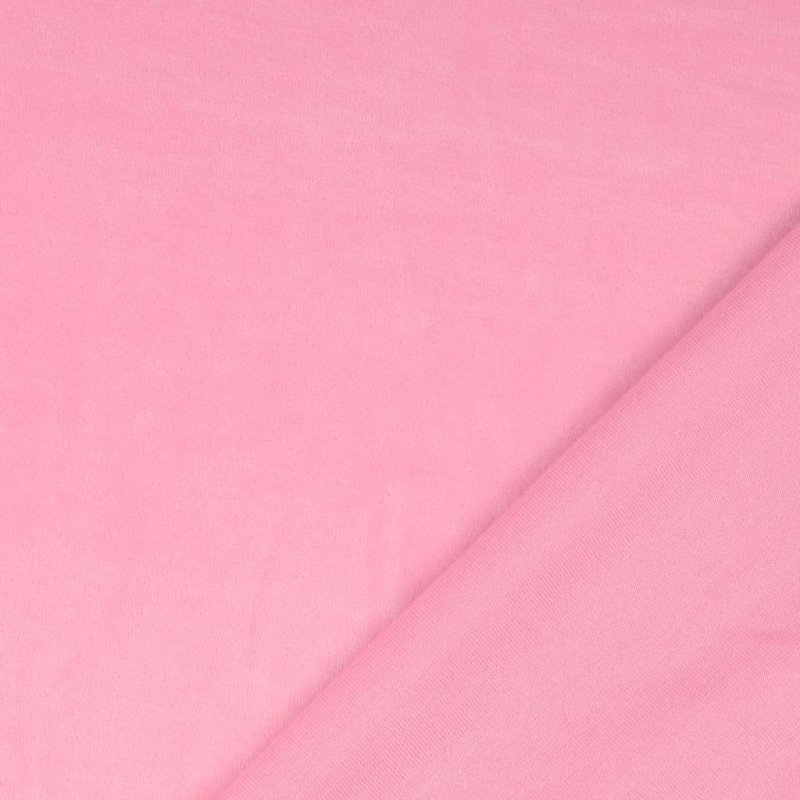 Baumwoll Nickistoff rosa Babyrosa