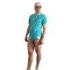Wrap Bodysuit short sleevers “Happy Rainy Day” – Colorful, Playful & Secure Fit
