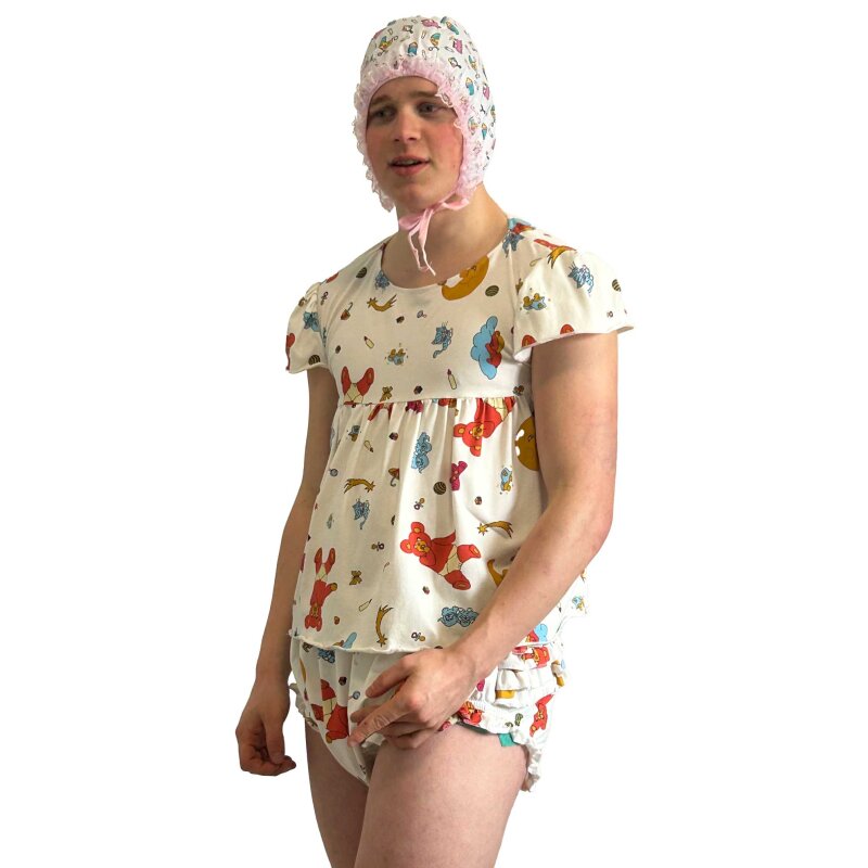 babydoll with ruffled pants M