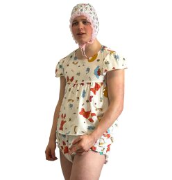 babydoll with ruffled pants M