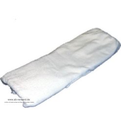 Terry nappy Frottee weiss 20x60 cm , 8 lagen Molton