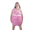 Adult Baby Thick bib spreader pants  p Lucky Extrem 0,8-pink-XS-M