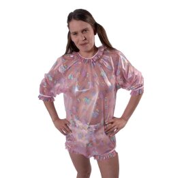 Ruched bodysuit buttoned at the crotch