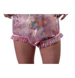 Ruched bodysuit buttoned at the crotch