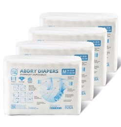 ABDry wei&szlig;e Windeln f&uuml;r Erwachsene Onepc-Large