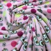 Fleece Doubleface Sterne und Enten rosa
