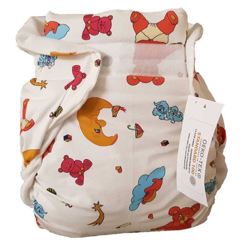Omutsu “Teddy Magic” with Spreader Core – Exclusive Cloth Diaper with Bear Design (Only Available Here!)