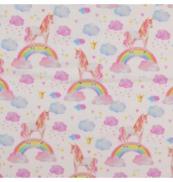 CO JERSEY  Weiß Einhorn