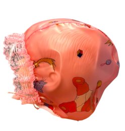 PVC bonnet “Teddy tulle” - playful head...