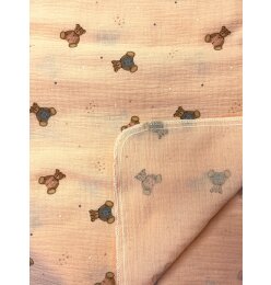 Muslin Cloth Diaper XL “Teddy Bear” –...
