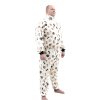 Kuscheliger Strampelanzug aus Fleece mit Tatzen und Knochen