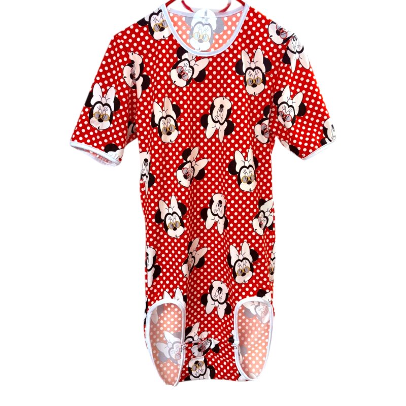 Wrap Bodysuit “Pünktchenmädchen” – Retro Short-Sleeve Snap Bodysuit